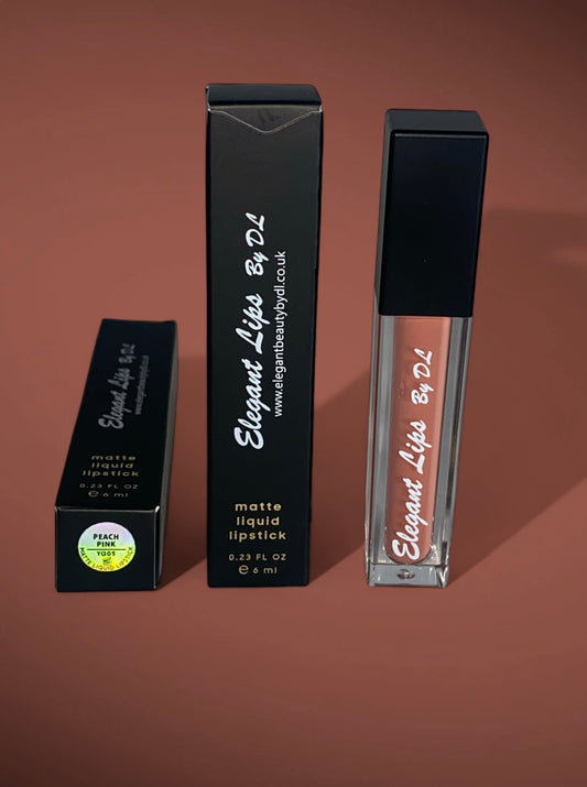 Peach Pink Matte lip gloss